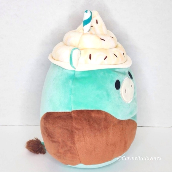 INGEBORG 🐮 Mint Chocolate Milkshake Cow Crossover Original Squishmallow NWT - Picture 6 of 8